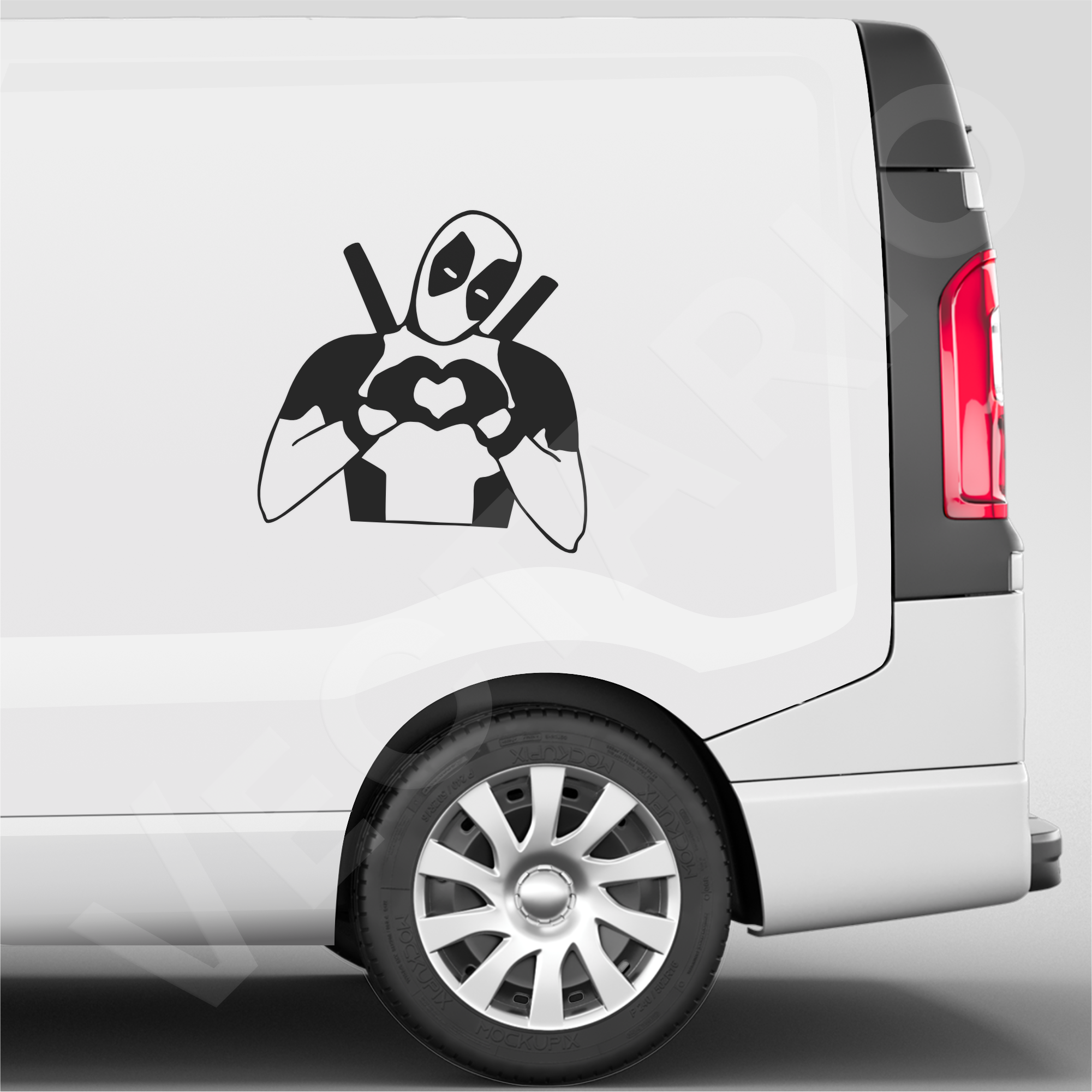 Superhero Style Van Decal Funny Comic Inspired Vinyl Sticker Campervans & Vans