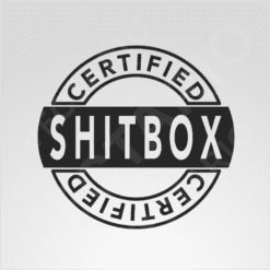 Alternative view of Certified Shitbox Bumper Sticker