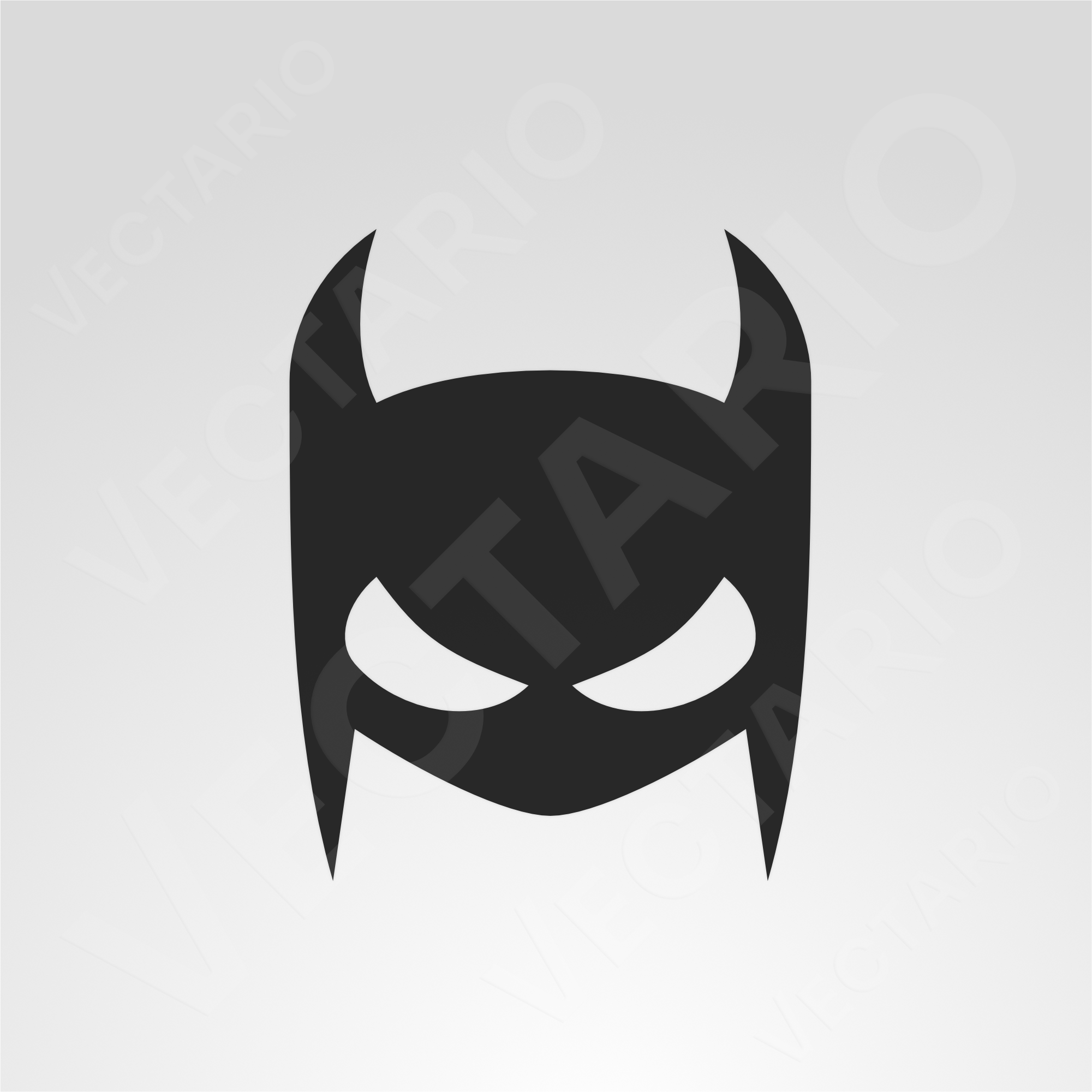 Batman Batgirl Mask Decal Bold Superhero Bumper Sticker - Image 2