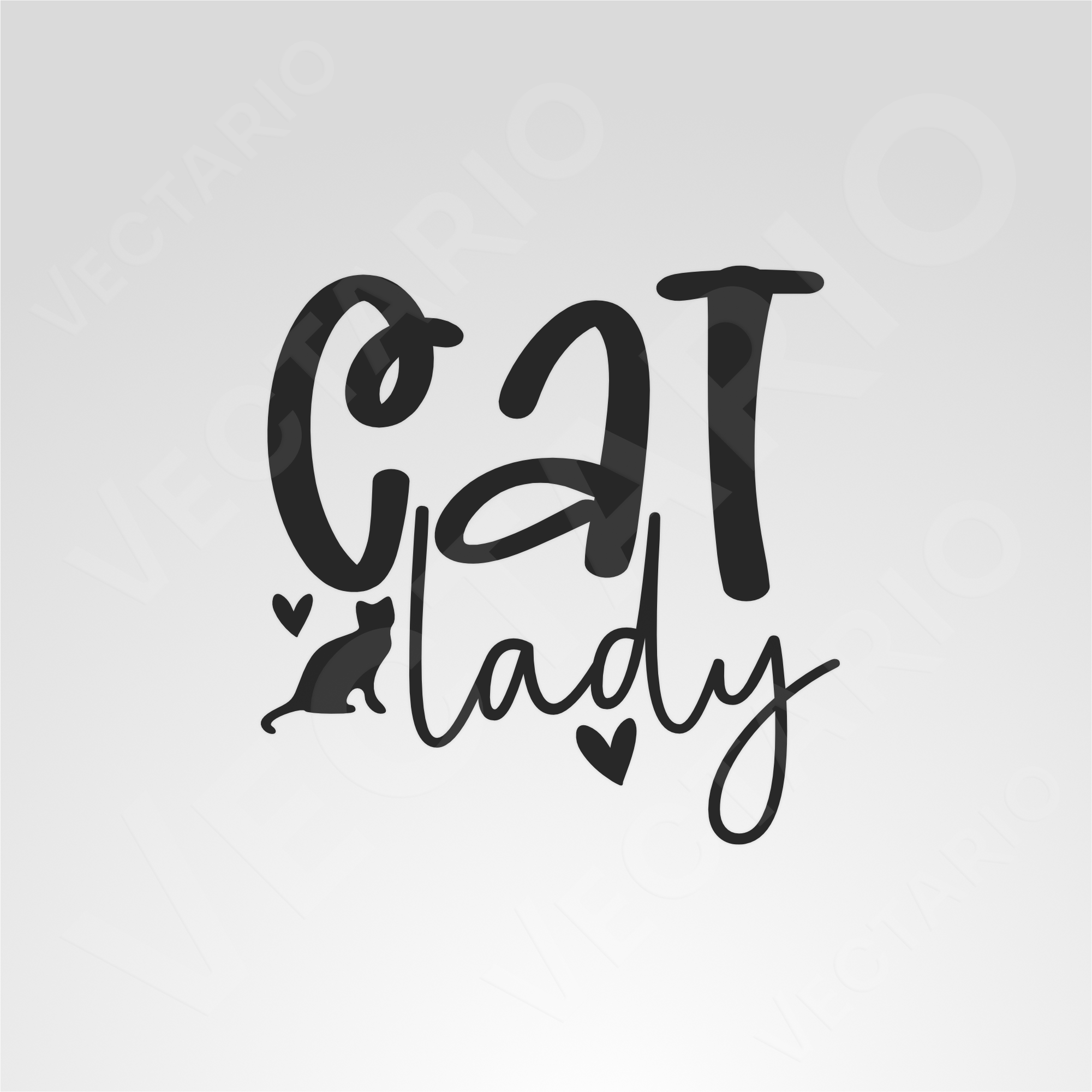 Cat Lady Life Funny Bumper Sticker Decal - Image 2