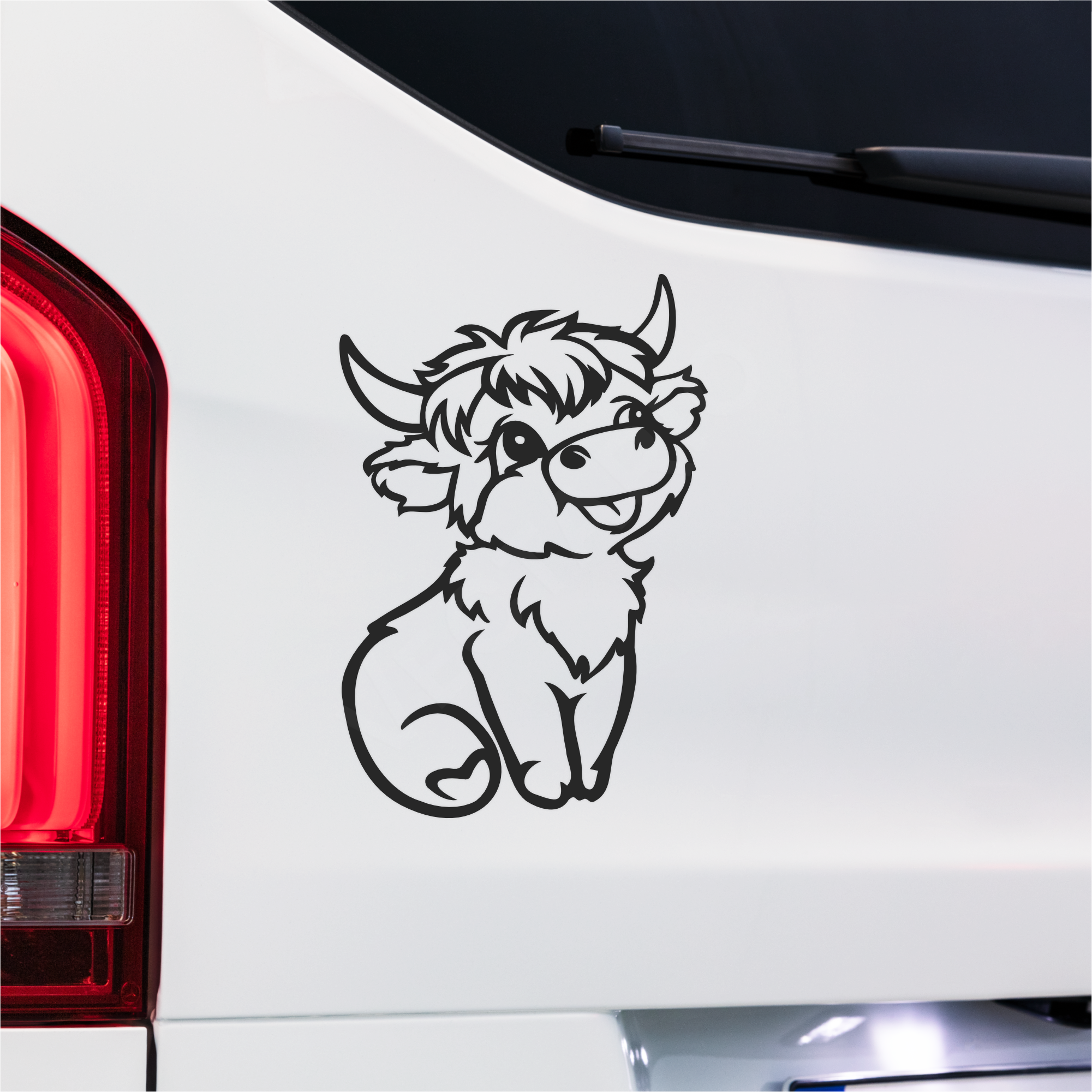 Cute Highland Cow Bumper Sticker