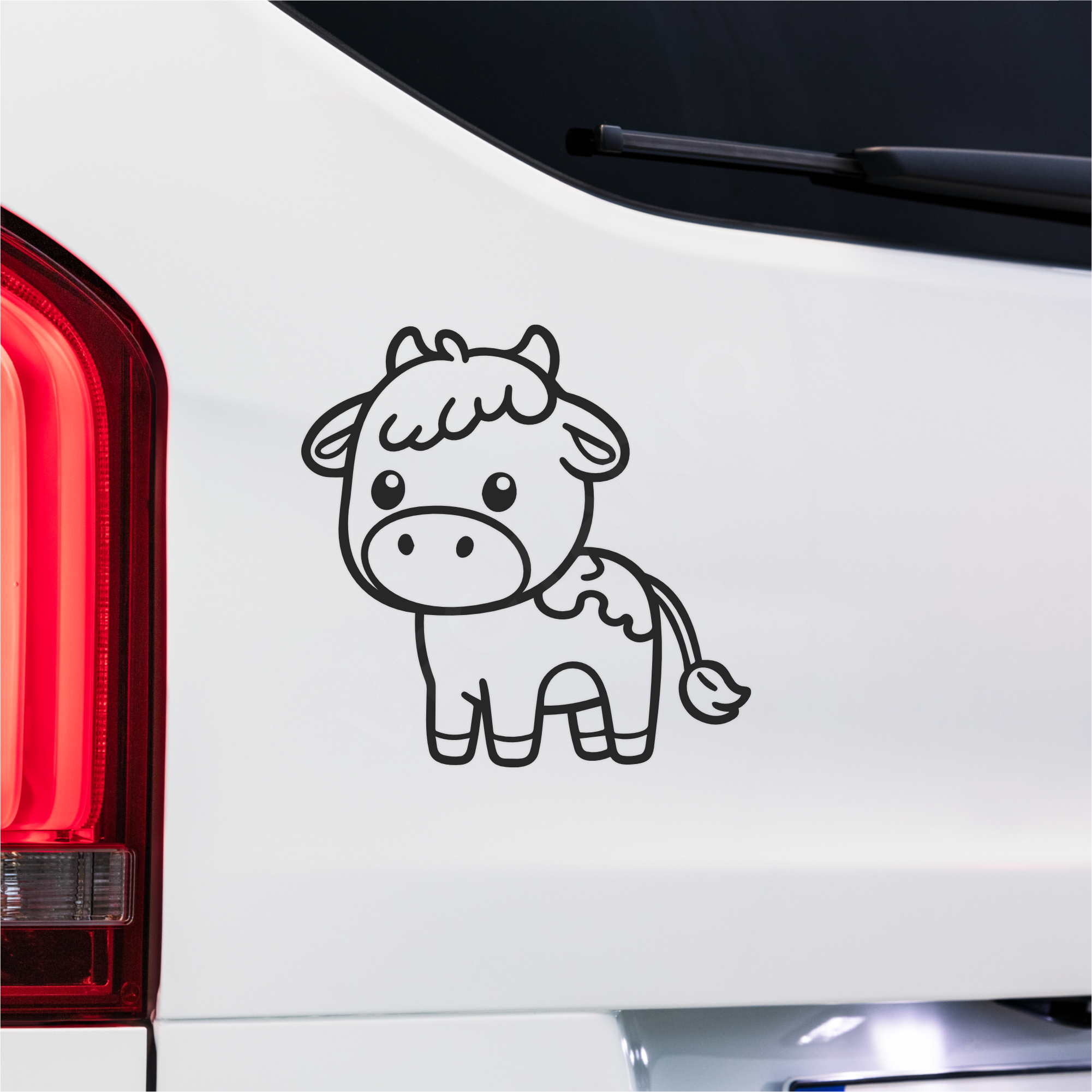 Moo Cutie Kawaii Cow Bumper Sticker