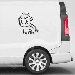 Moo Cutie Kawaii Cow Decal Baby Cow Vinyl Sticker