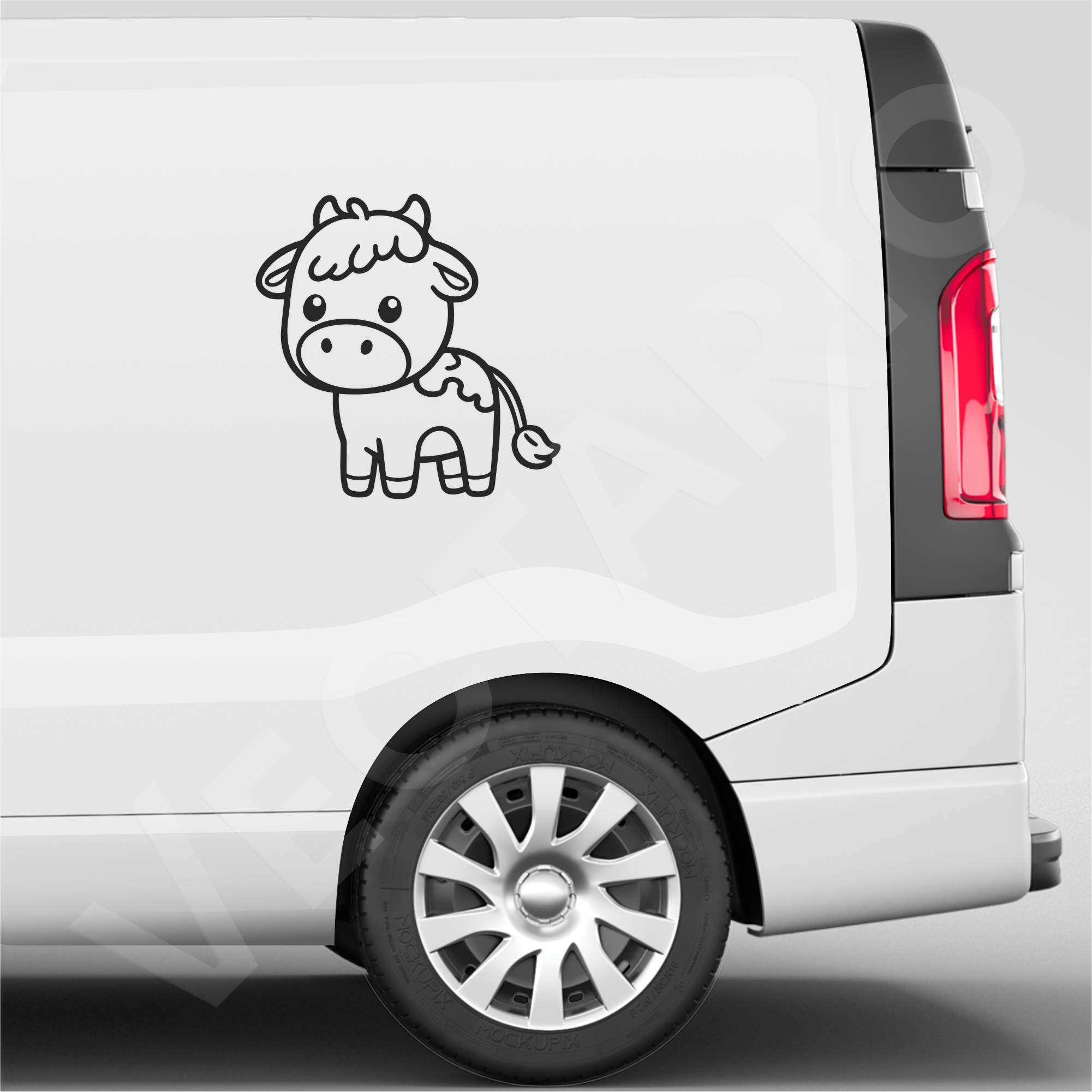 Moo Cutie Kawaii Cow Decal Baby Cow Vinyl Sticker