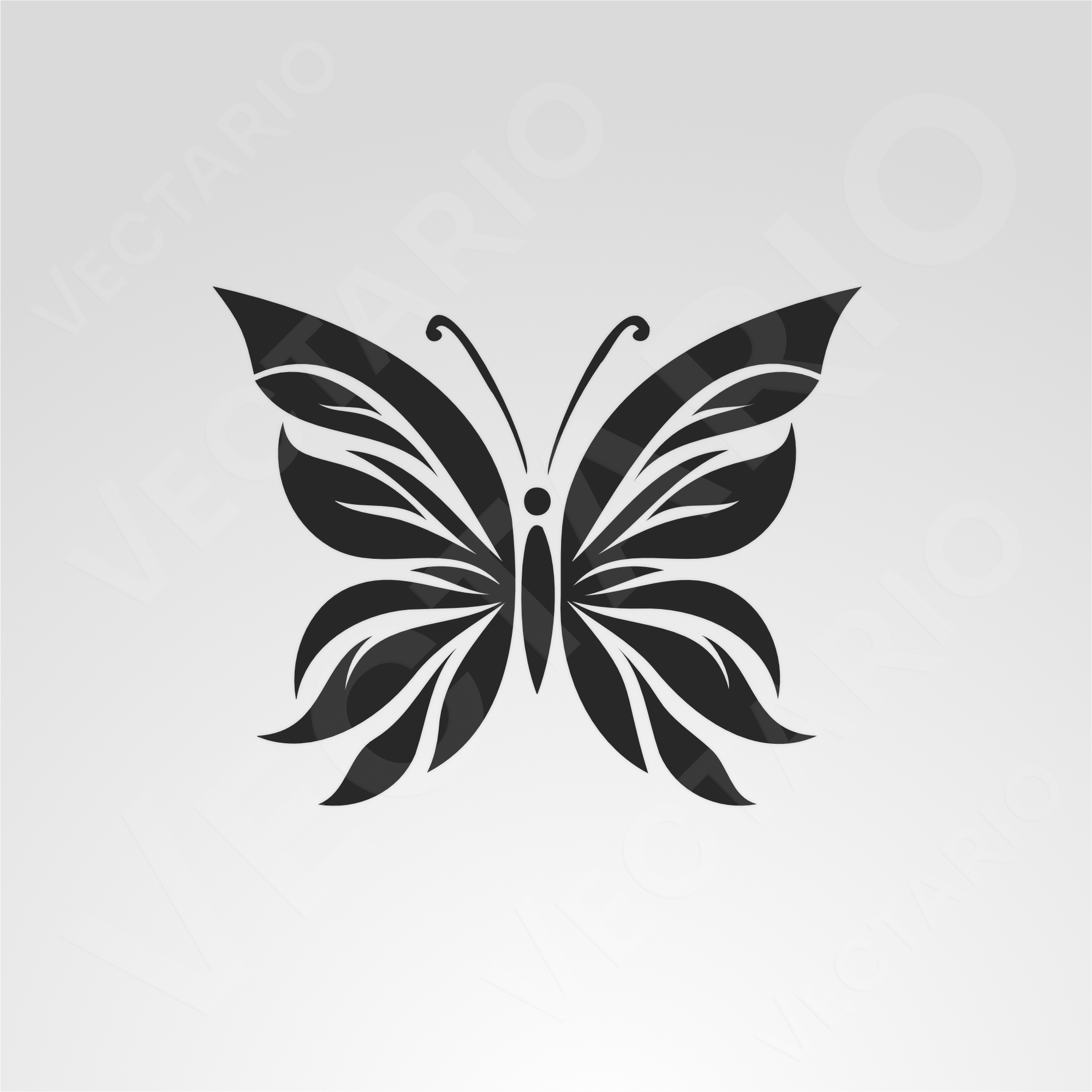 Elegant Butterfly Bumper Sticker - Image 2