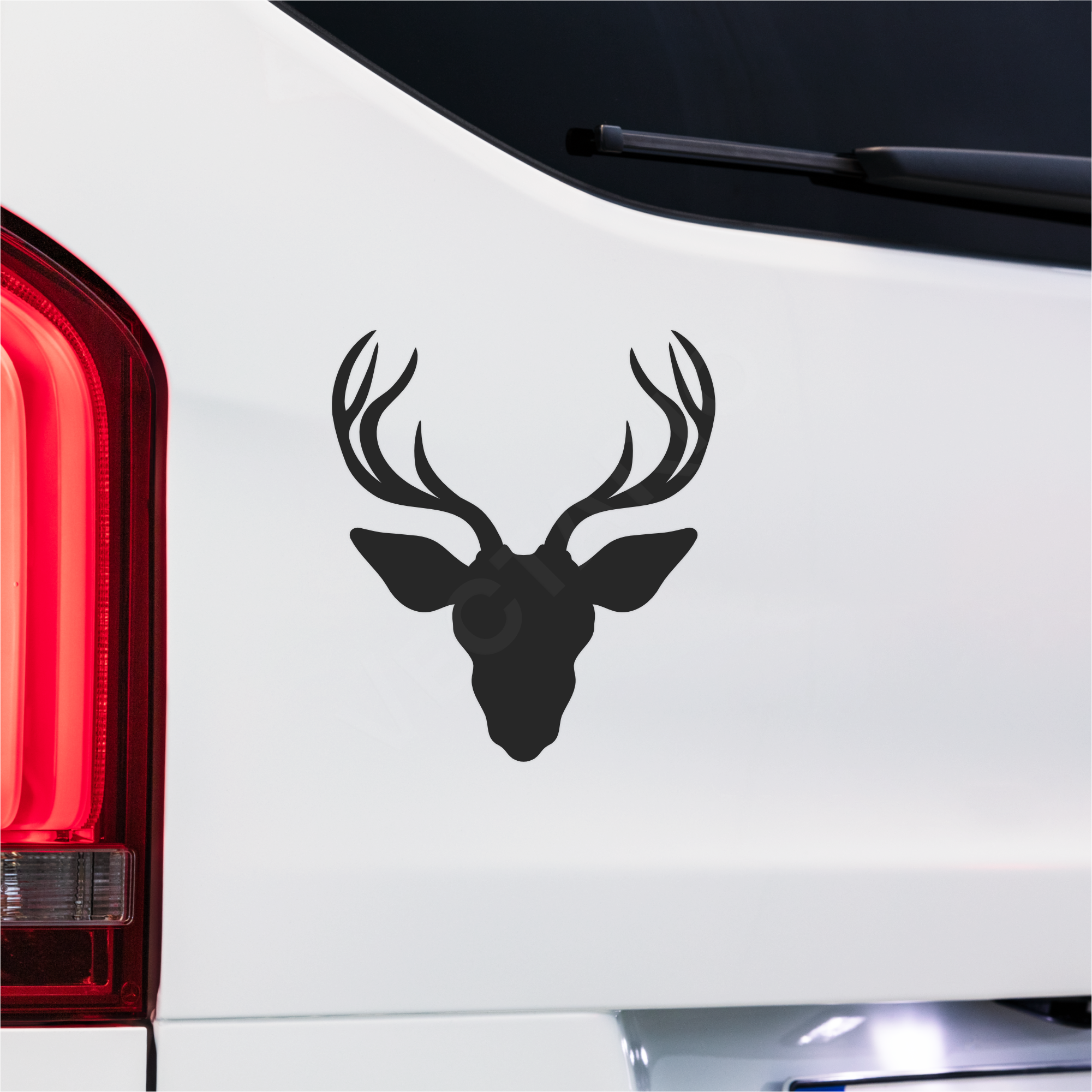 Stag Head Bumper Sticker