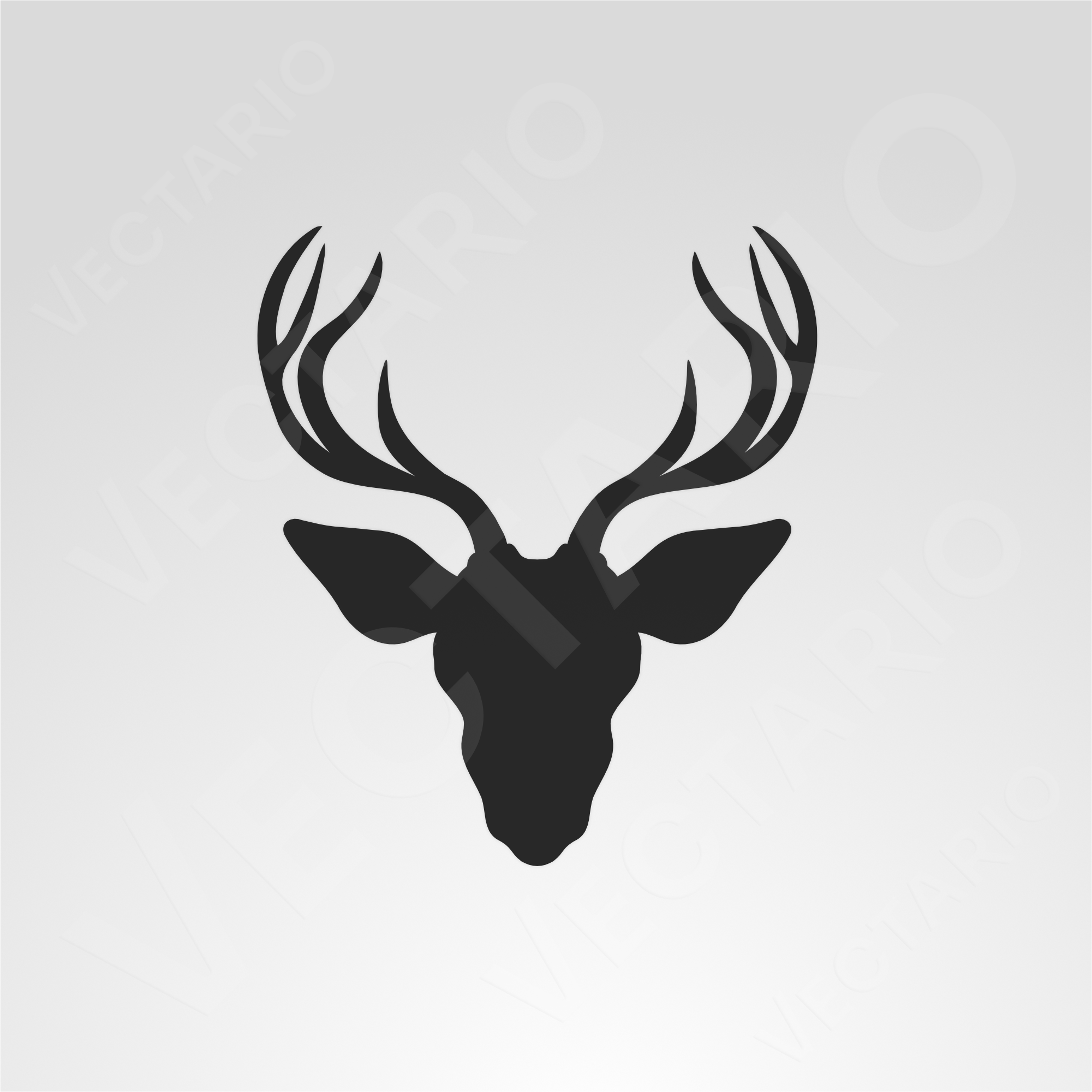 Stag Head Bumper Sticker - Image 2