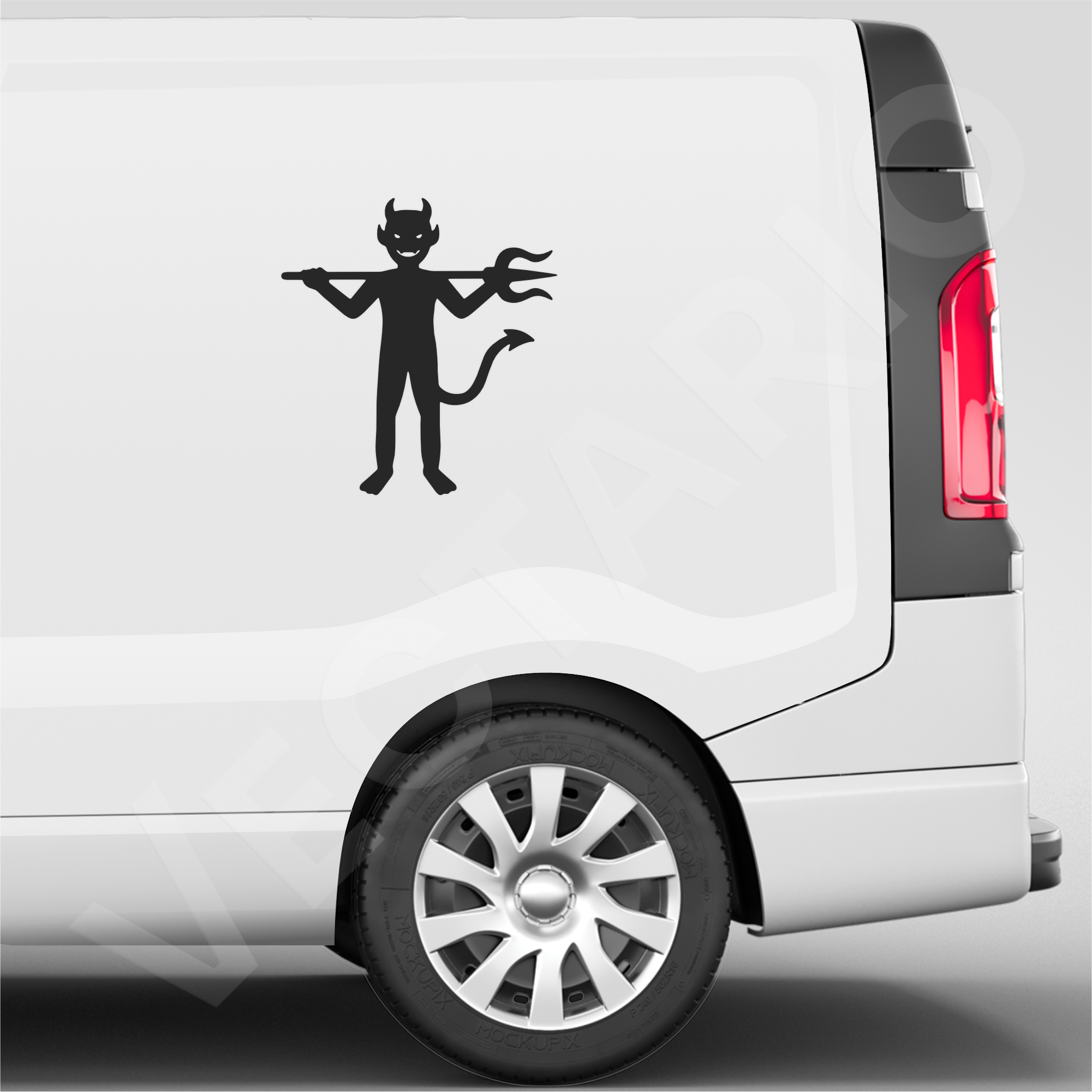 Cheeky Devil Vinyl Decal Trident Character Design