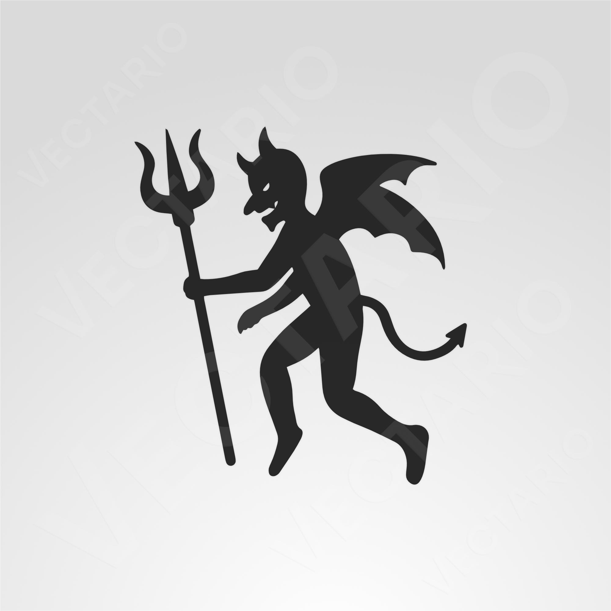 Winged Devil Bumper Sticker - Image 2