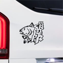 Alternative view of Carp Hunter Vinyl Decal | Bold Fishing Design for Carp Anglers