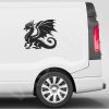 Dragon Decal Bold Tribal Beast Mythical Fantasy