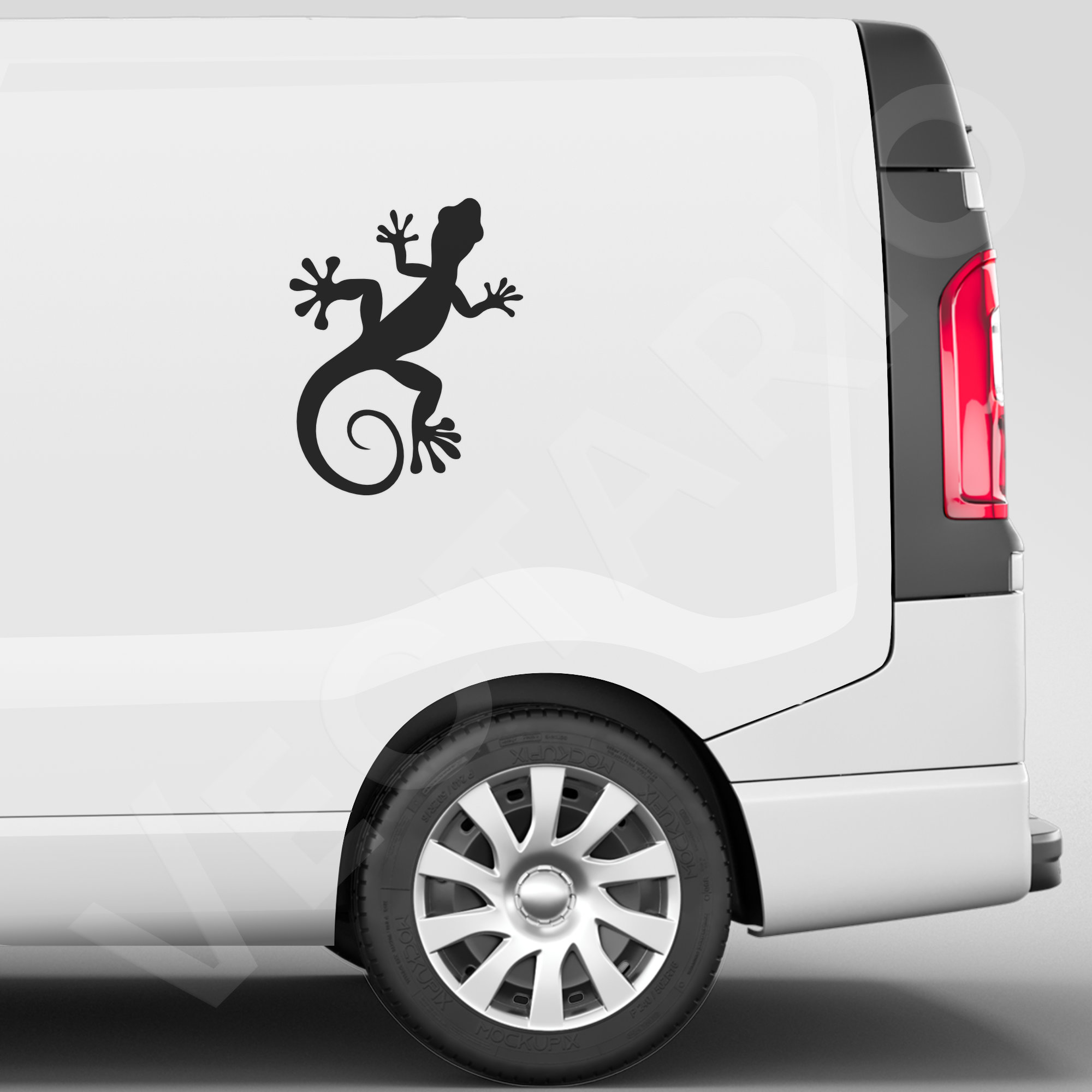 Gecko Decal Bold Climbing Sticker Reptile Design