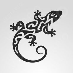 Alternative view of Tribal Gecko Decal Lizard Reptile Sticker