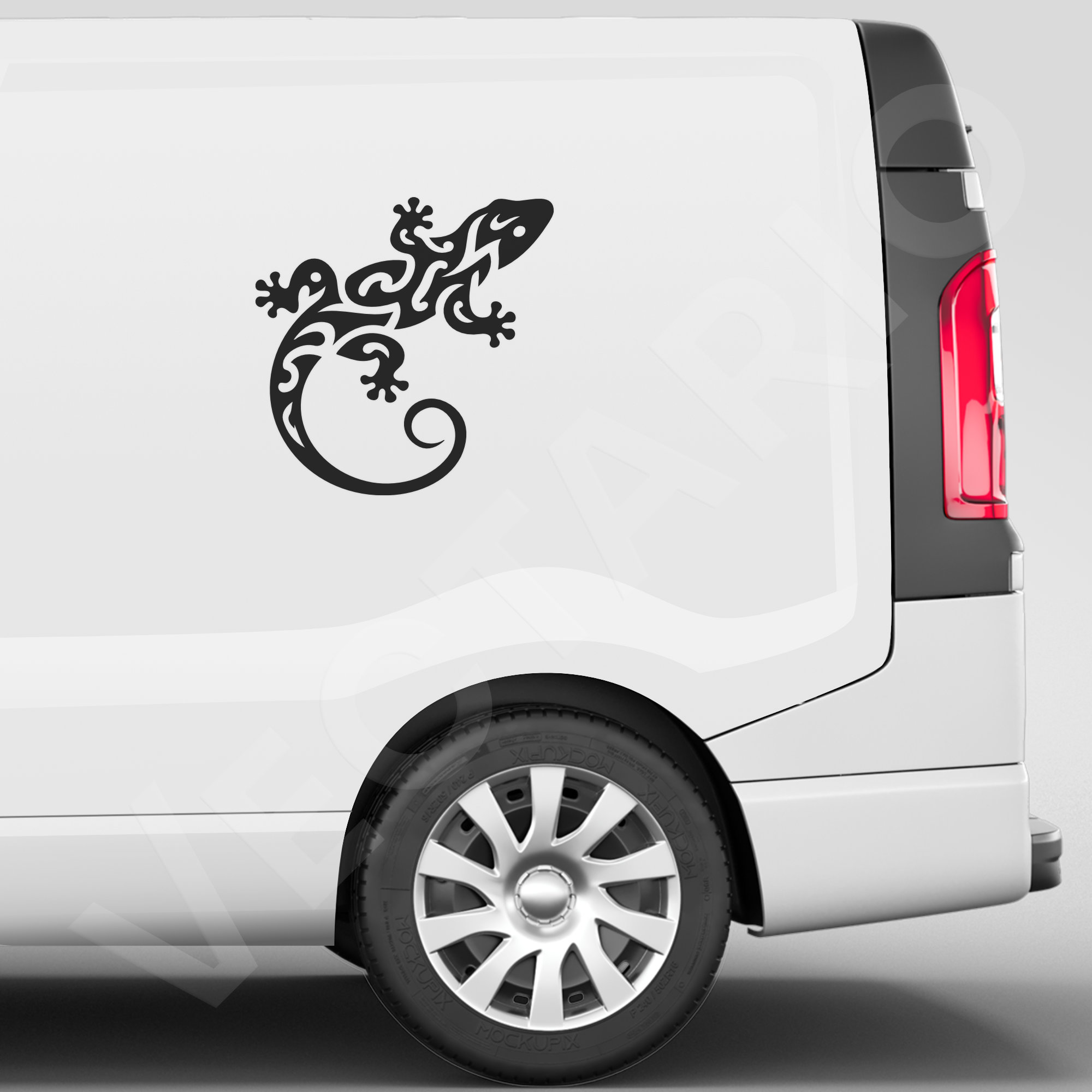 Tribal Gecko Decal Lizard Reptile Sticker