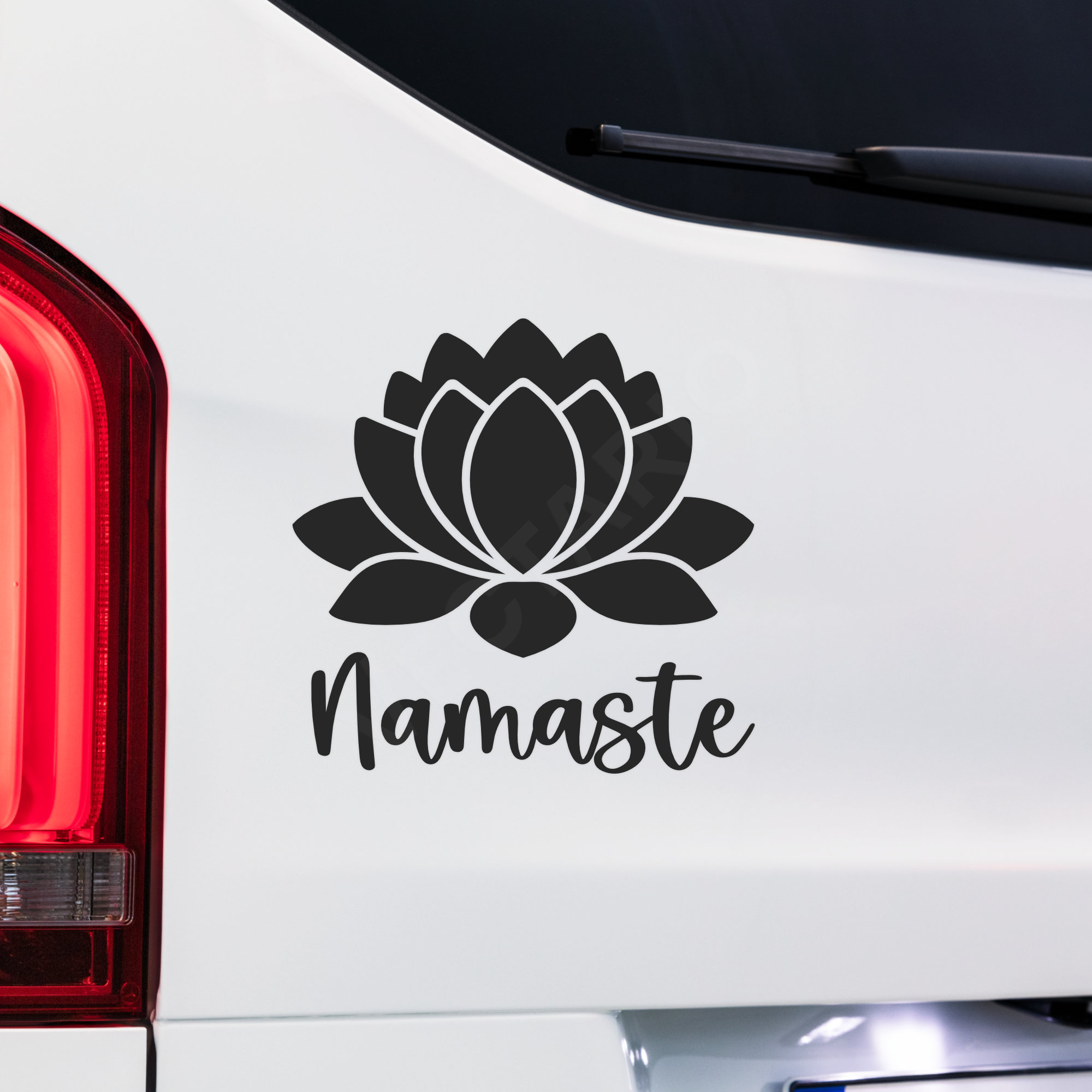 Namaste Lotus Bumper Sticker