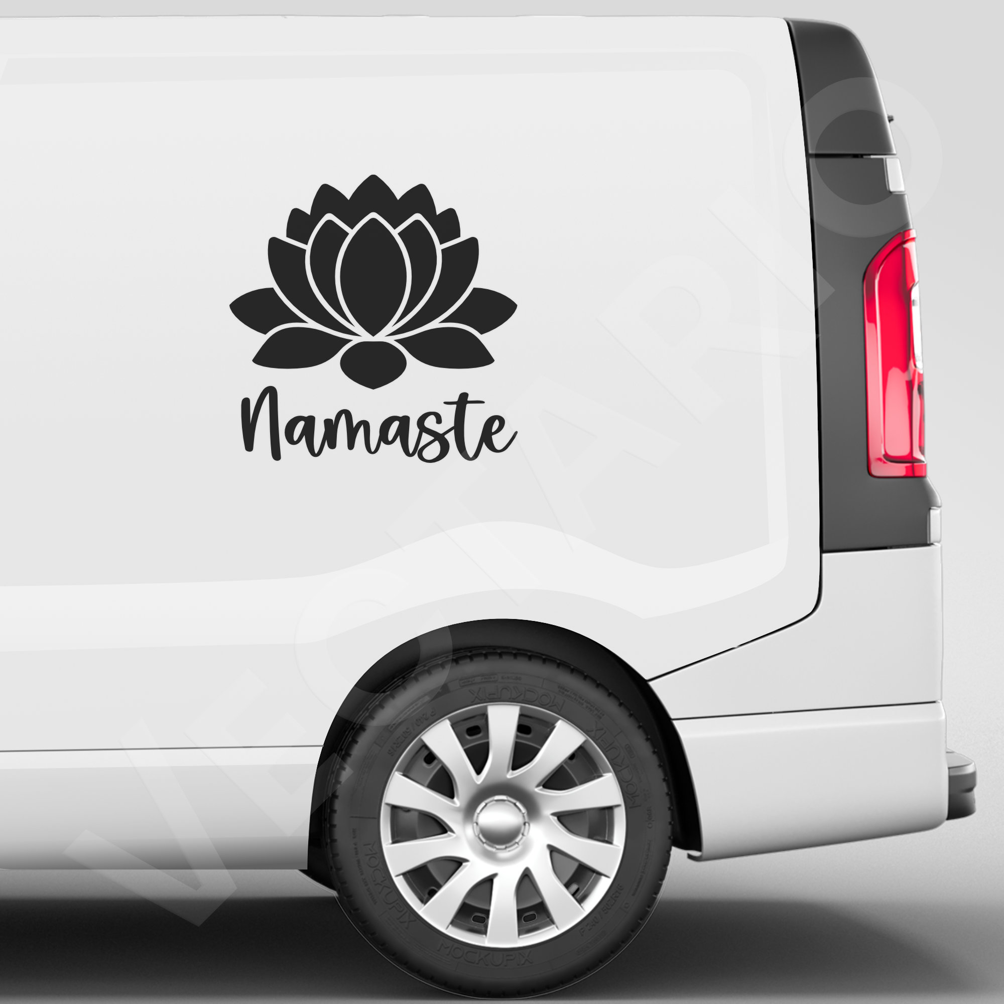 Namaste Lotus Decal Zen Yoga Flower Vinyl Sticker