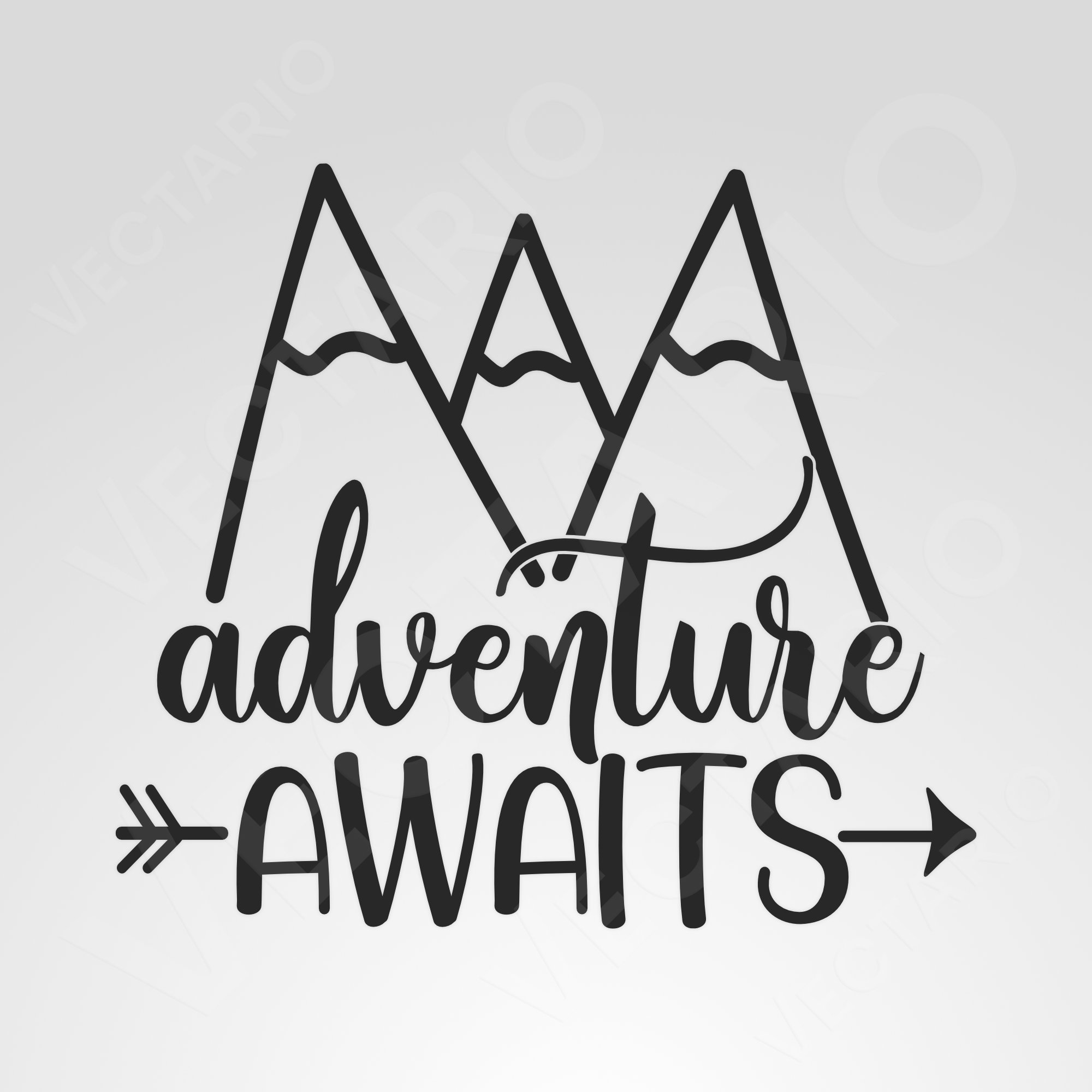 Adventure Awaits Decal Mountain Travel Sticker - Image 2