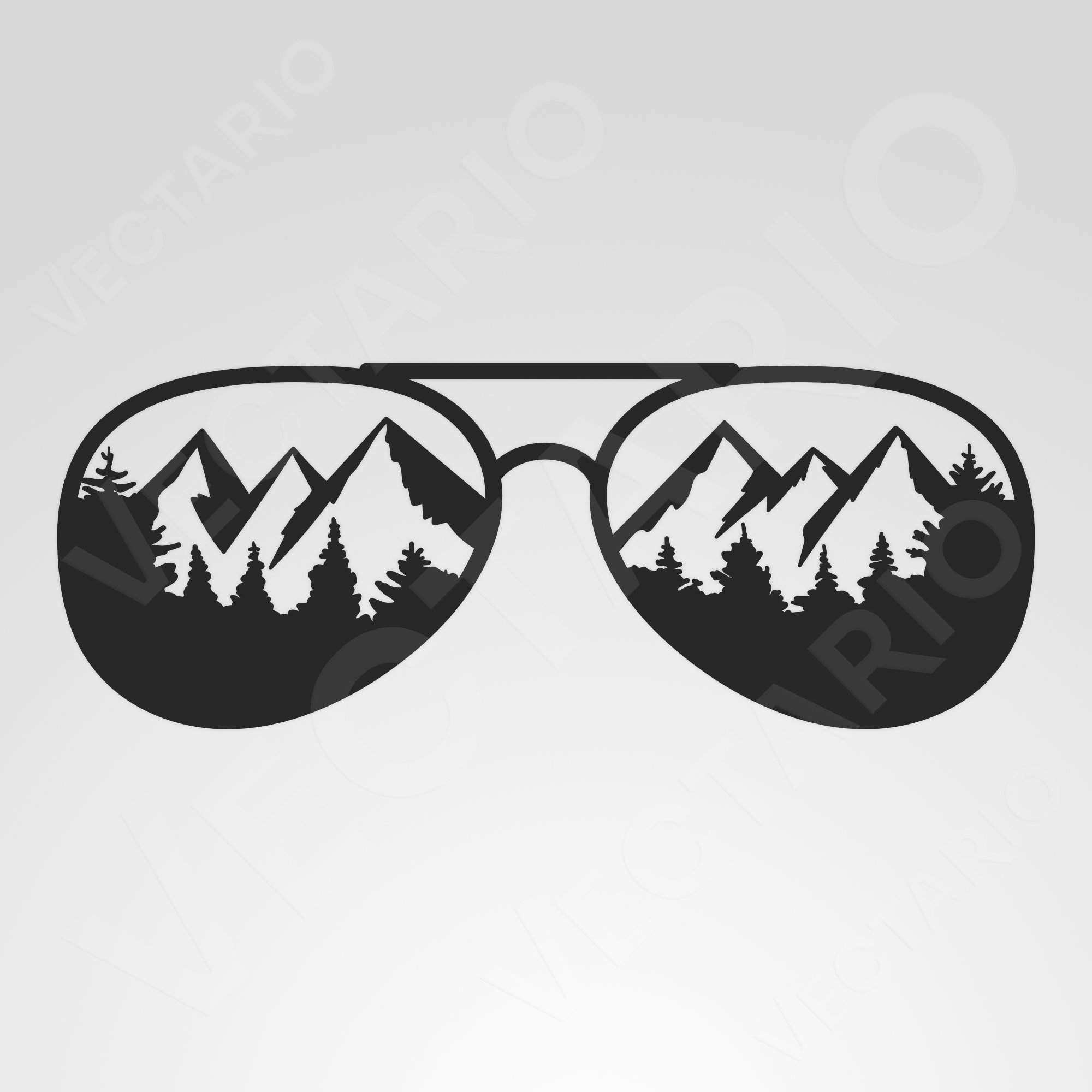 Mountain Sunglasses Decal Cool Laptop Tablet Sticker - Image 2