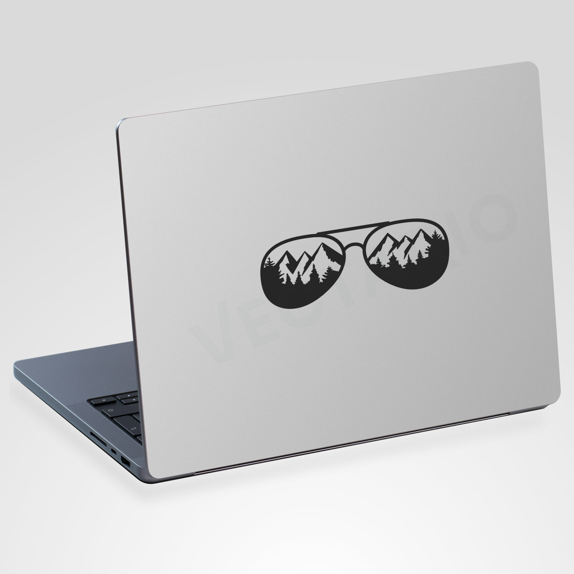 Mountain Sunglasses Decal Cool Laptop Tablet Sticker