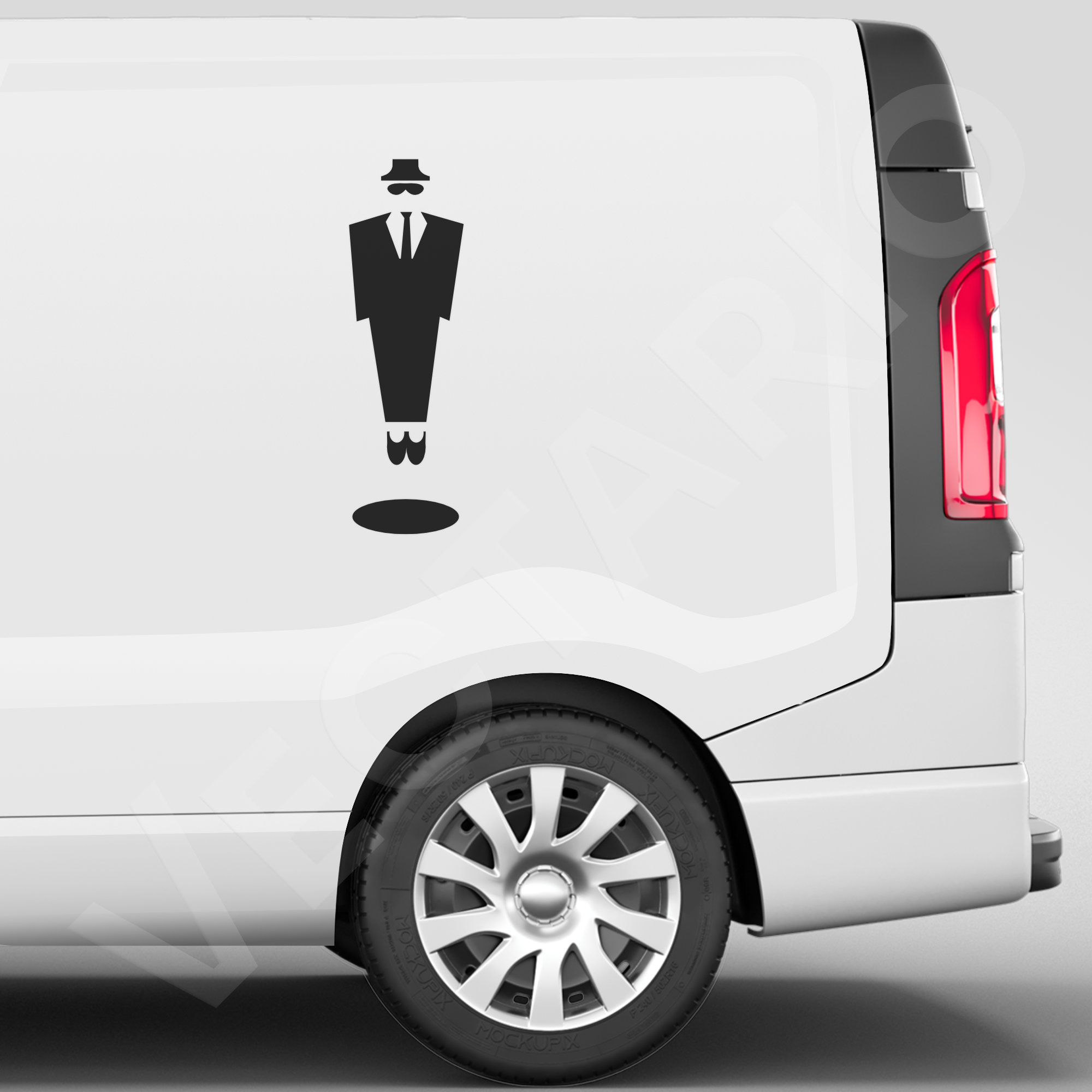 Ska 2 Tone Decal Suit & Shades Sticker Mod