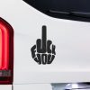 Middle Finger Bumper Sticker