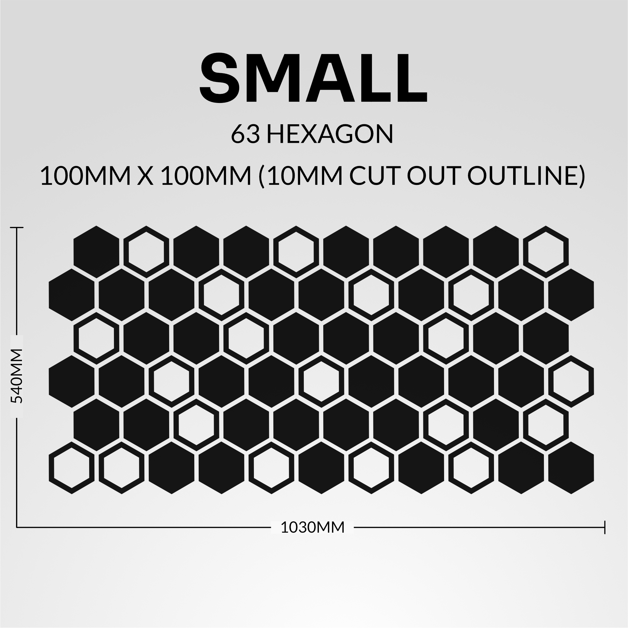 Cut Out Honeycomb Hex Vehicle Decal Kit for Cars Vans and Caravans - Image 6