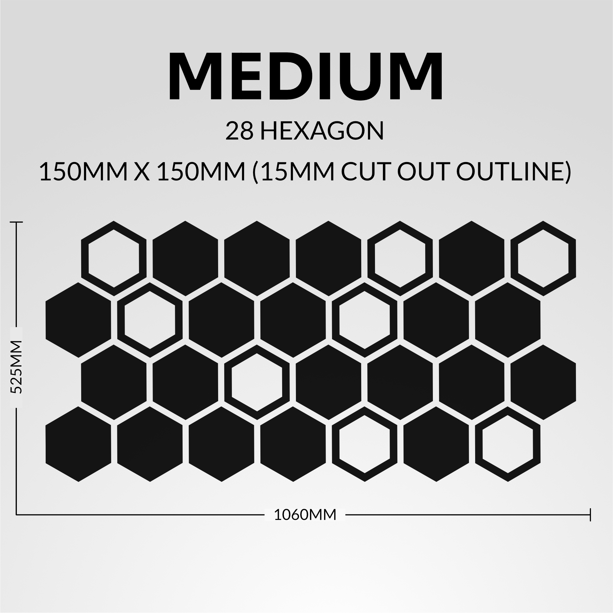 Cut Out Honeycomb Hex Vehicle Decal Kit for Cars Vans and Caravans - Image 4