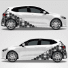 Cut Out Honeycomb Hex Vehicle Decal Kit for Cars Vans and Caravans