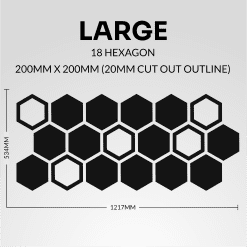 Alternative view of Cut Out Honeycomb Hex Vehicle Decal Kit for Cars Vans and Caravans
