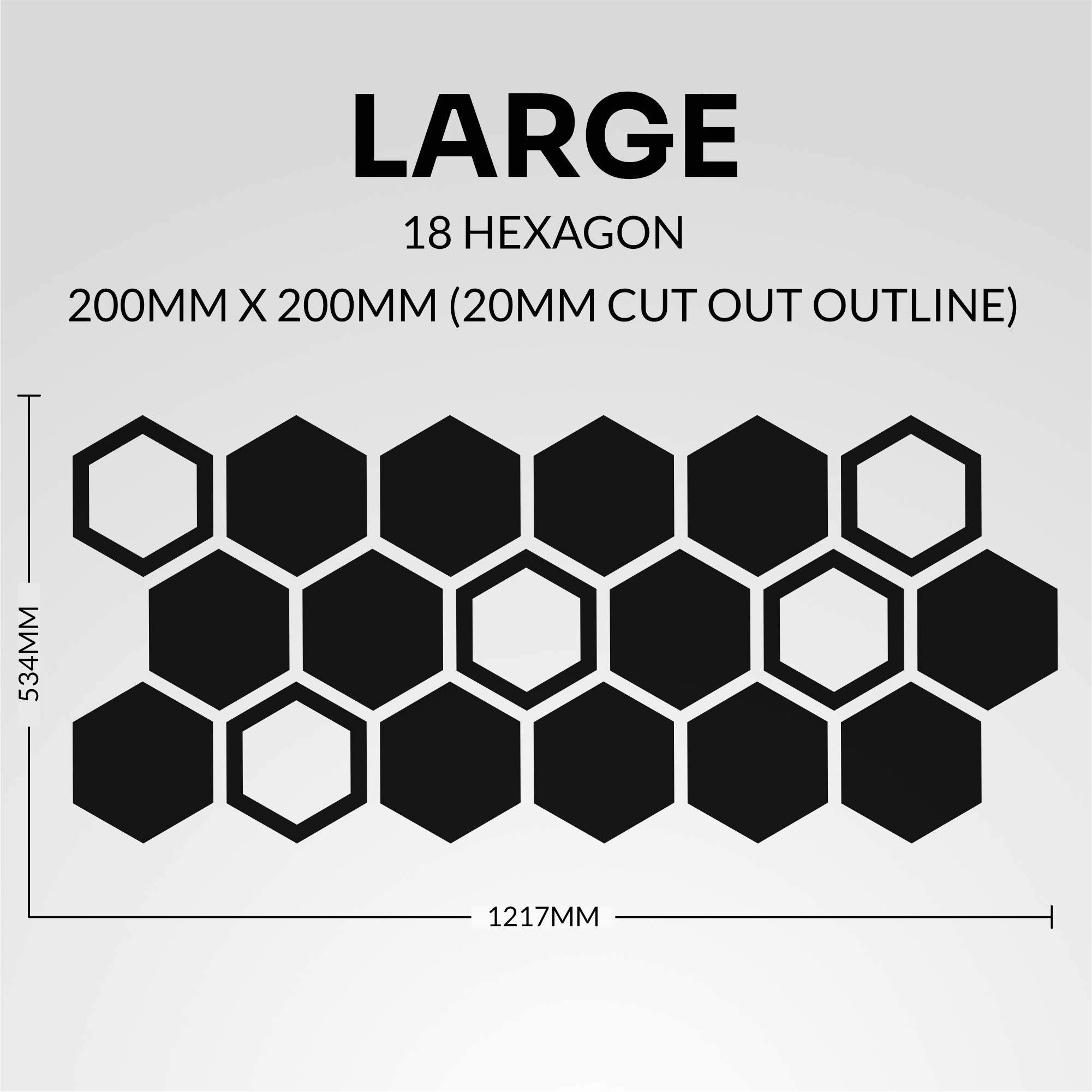 Cut Out Honeycomb Hex Vehicle Decal Kit for Cars Vans and Caravans - Image 2