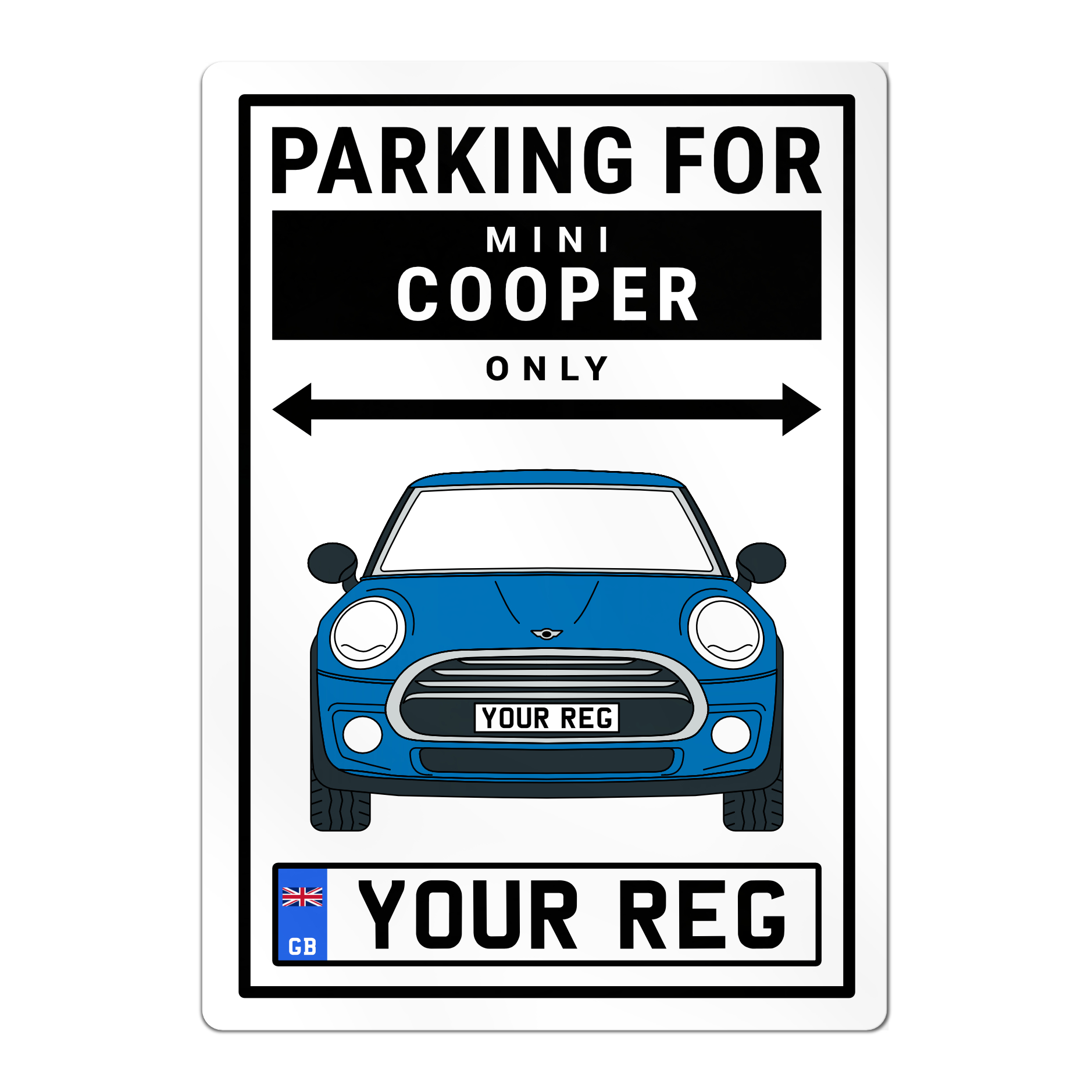 Mini Cooper Personalised Parking Sign - Image 9