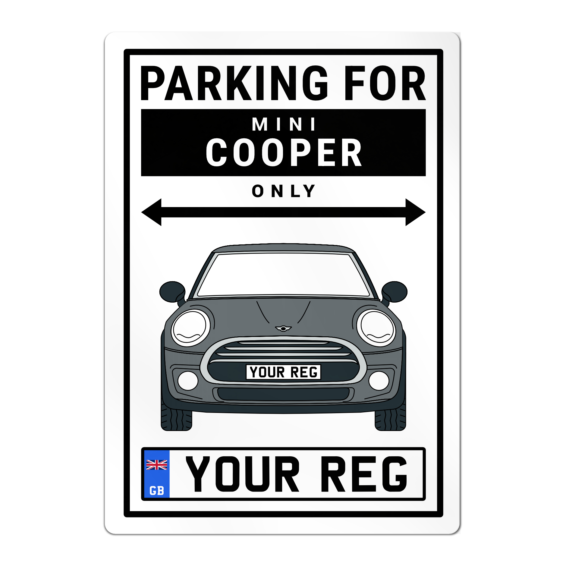 Mini Cooper Personalised Parking Sign - Image 7
