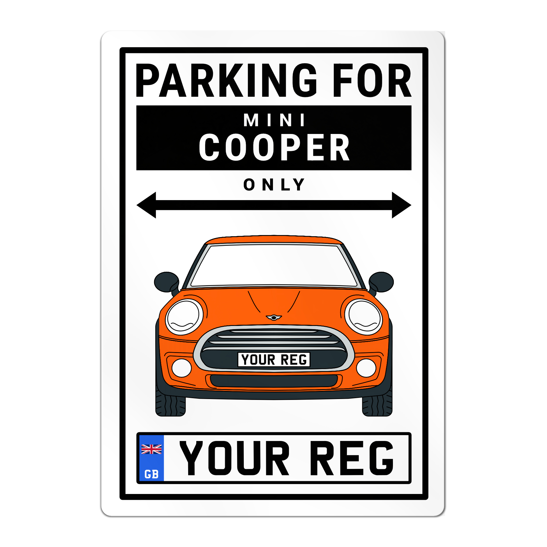 Mini Cooper Personalised Parking Sign - Image 6