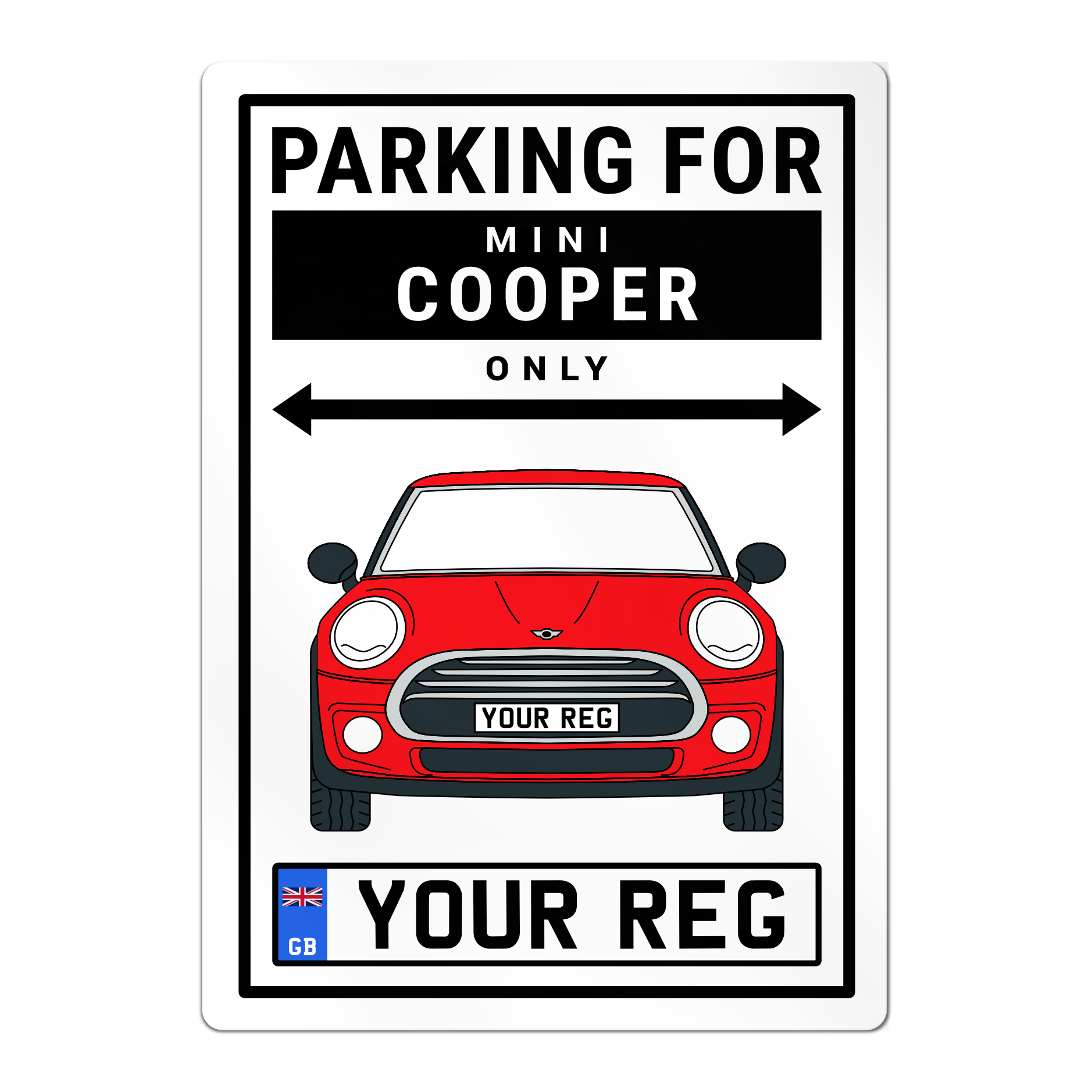 Mini Cooper Personalised Parking Sign - Image 5