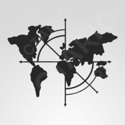 Alternative view of World Map Bumper Sticker