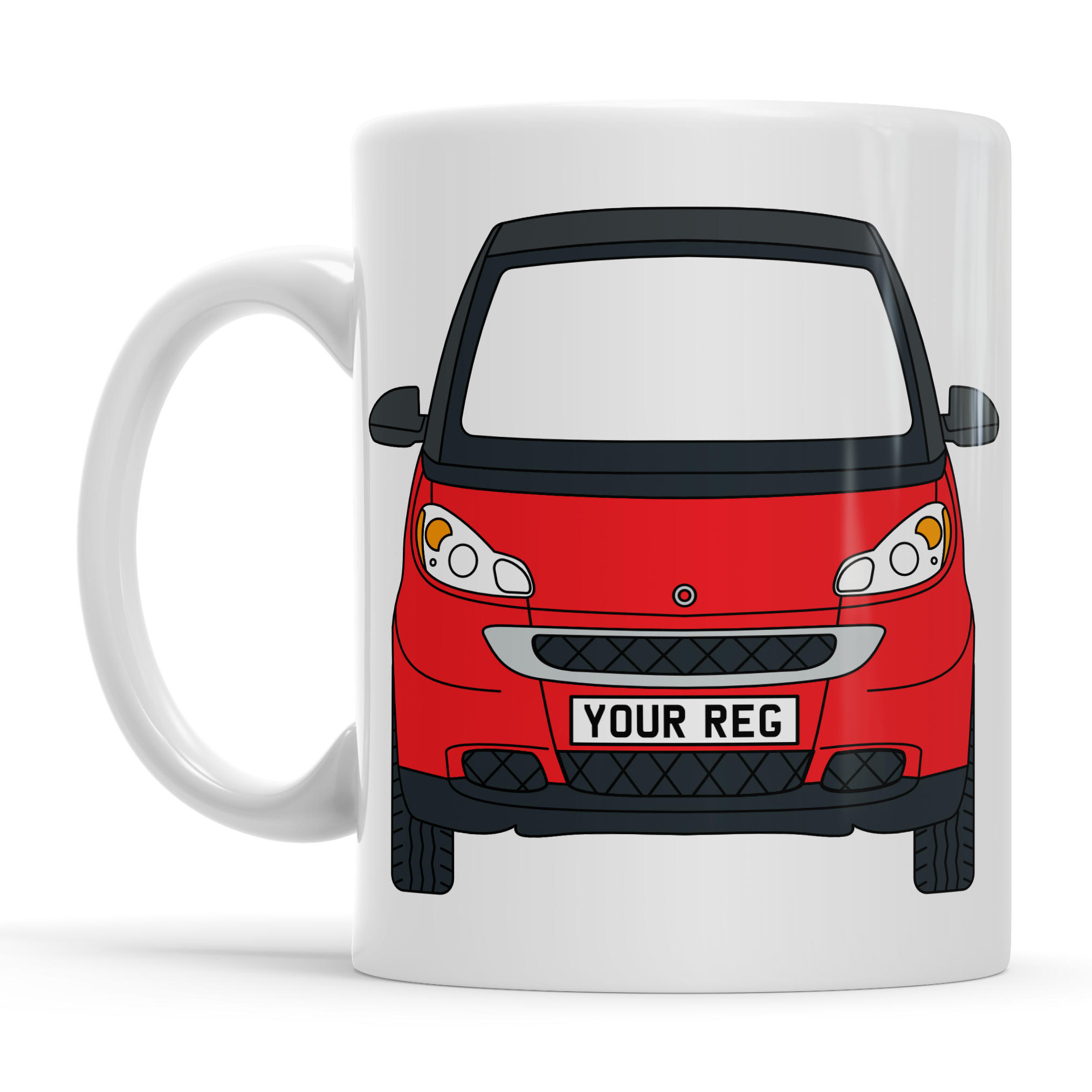 Smart For Two Personalised Ceramic Mug & Coaster Gift Set