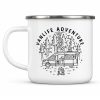 Vanlife Adventure Personalised Enamel Camping Travel Mug