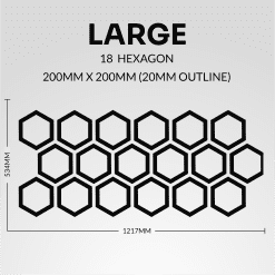Alternative view of Honeycomb Hex Vehicle Decal Kit for Cars Vans and Caravans