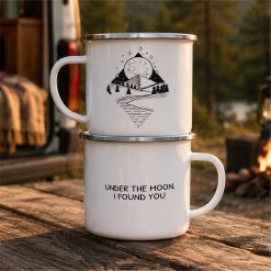 Alternative view of Personalised Adventure Enamel Mug Mountain Camping Mug Gift