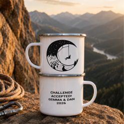 Alternative view of Personalised Abseiling Enamel Mug Adventure Camping Mug Gift