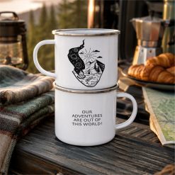 Alternative view of Personalised Adventure Enamel Mug Camping Nature Mug Gift