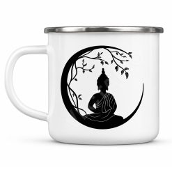 Personalised Spiritual Enamel Mug Buddha Camping Mug Gift