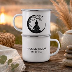 Alternative view of Personalised Spiritual Enamel Mug Buddha Camping Mug Gift