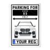 BMW X5 Personalised Aluminium Parking Sign