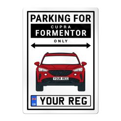 Cupra Formentor Personalised Aluminium Parking Sign