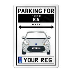 Ford KA Personalised Aluminium Parking Sign