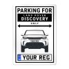 Land Rover Discovery 5 Personalised Aluminium Parking Sign