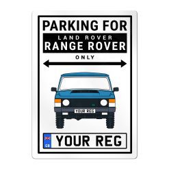 Land Rover Range Rover Classic Personalised Aluminium Parking Sign