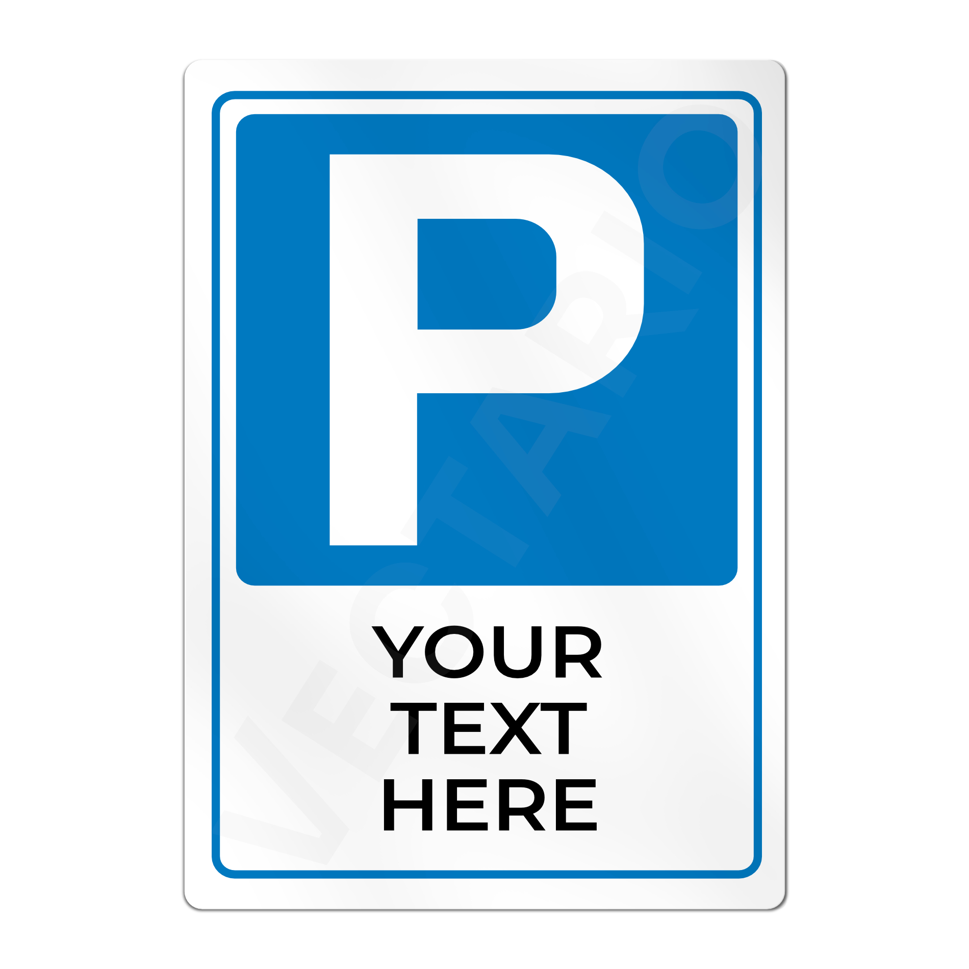 Personalised Parking Sign Aluminium Parking Sign