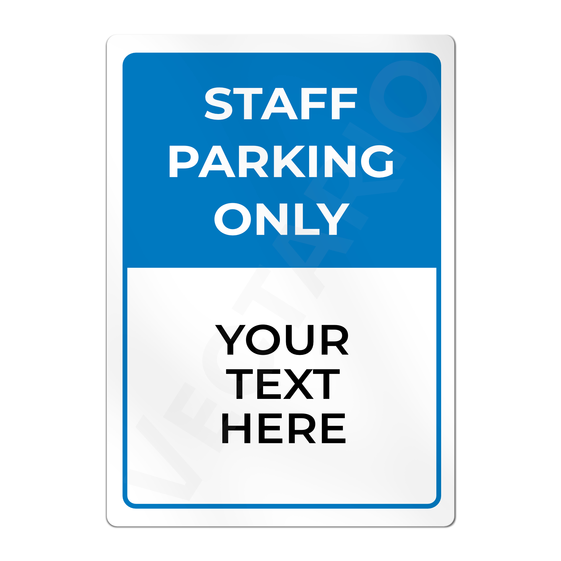 Personalised Reserved Parking Sign Aluminium Parking Sign